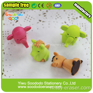 zoo series animal rubber nieuwigheid 3D erasers